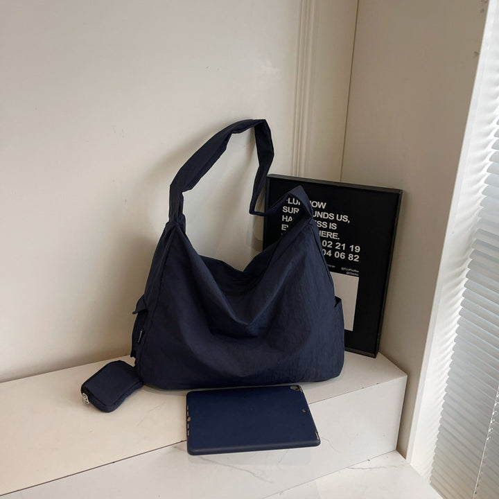 Spacious Multi-Pocket Hobo Bag