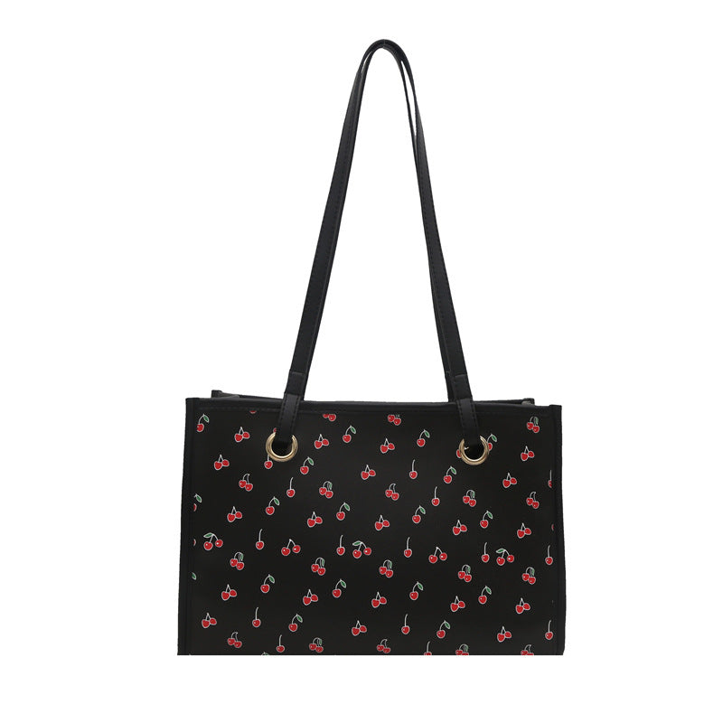 Playful Cherry Print Tote Bag Stornfield