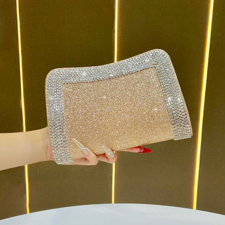 Sparkling Crystal-Trim Clutch