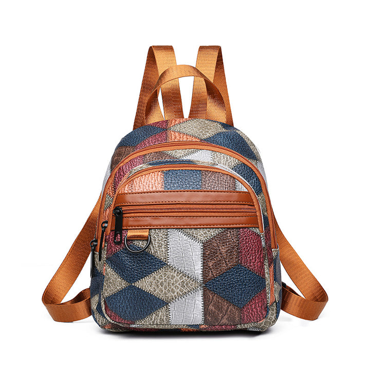 Women's Stylish Geometric Patterned Mini Backpack Stornfield