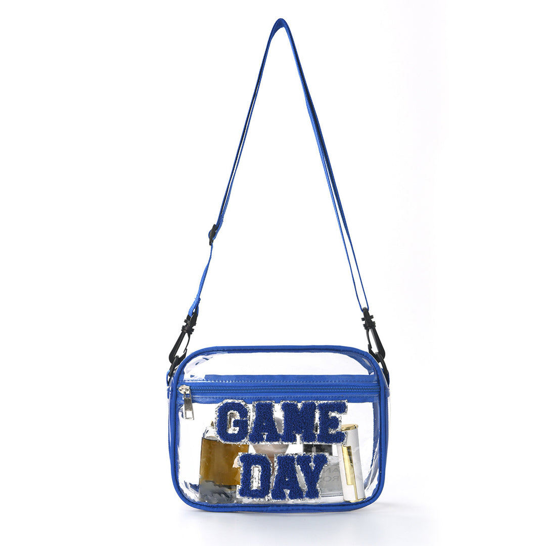 Sporty shoulder bag with transparent front Stornfield