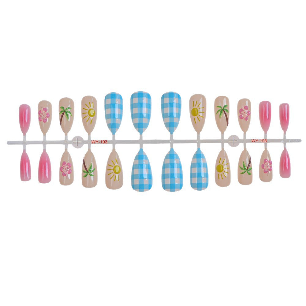 Tropical-Themed Press-On Nail Art Collection Stornfield