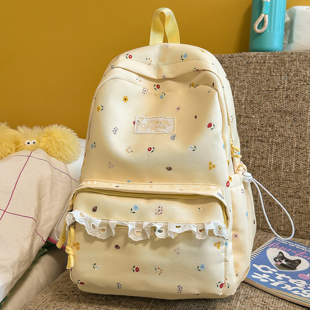 Decorative Floral-Embellished Backpack Stornfield