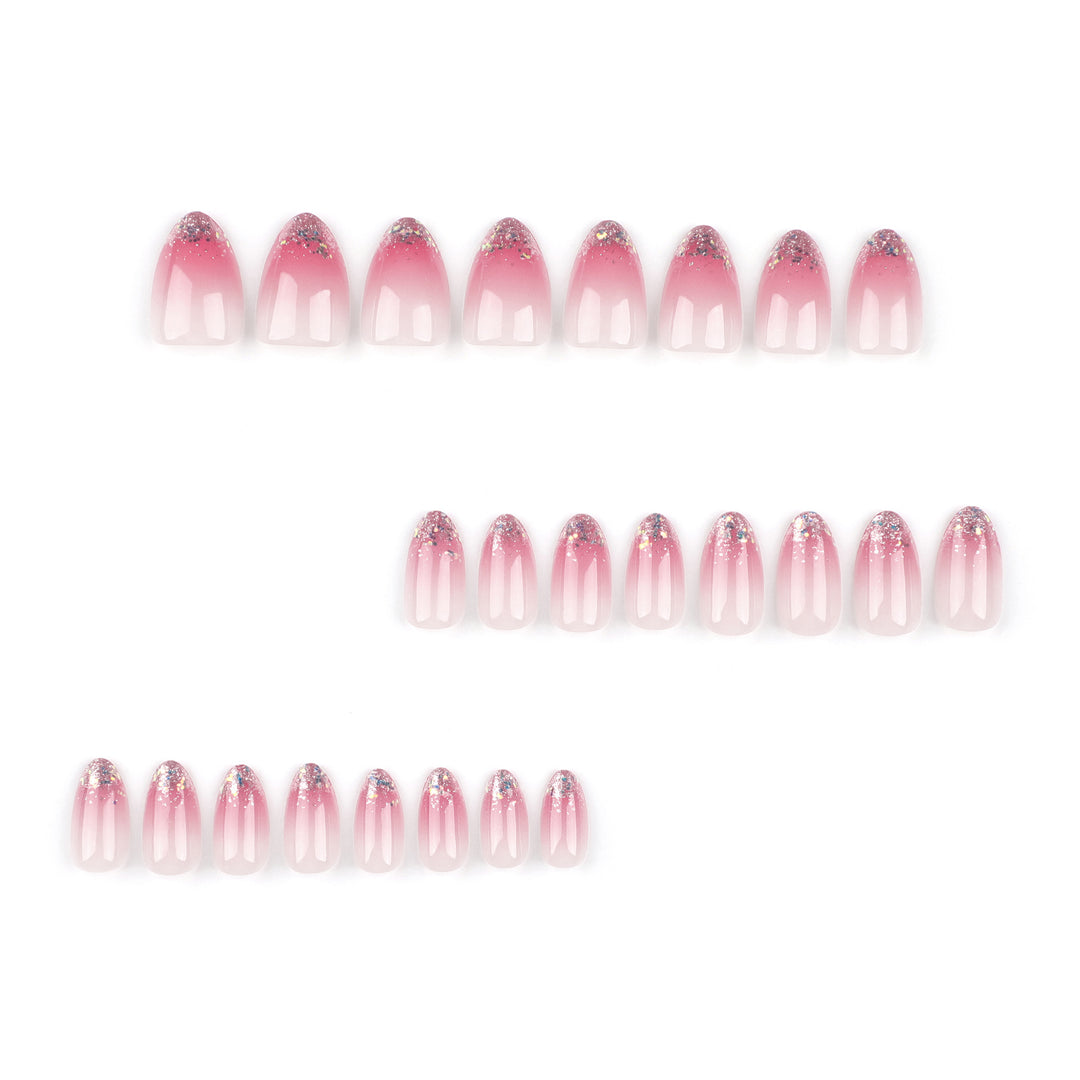 Glittering nail art with ombre effect Stornfield