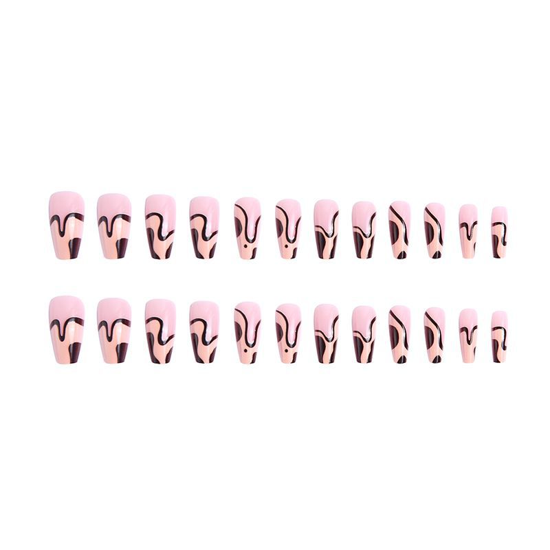 Artificial nails with creative wave pattern Stornfield