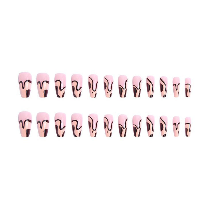 Artificial nails with creative wave pattern Stornfield