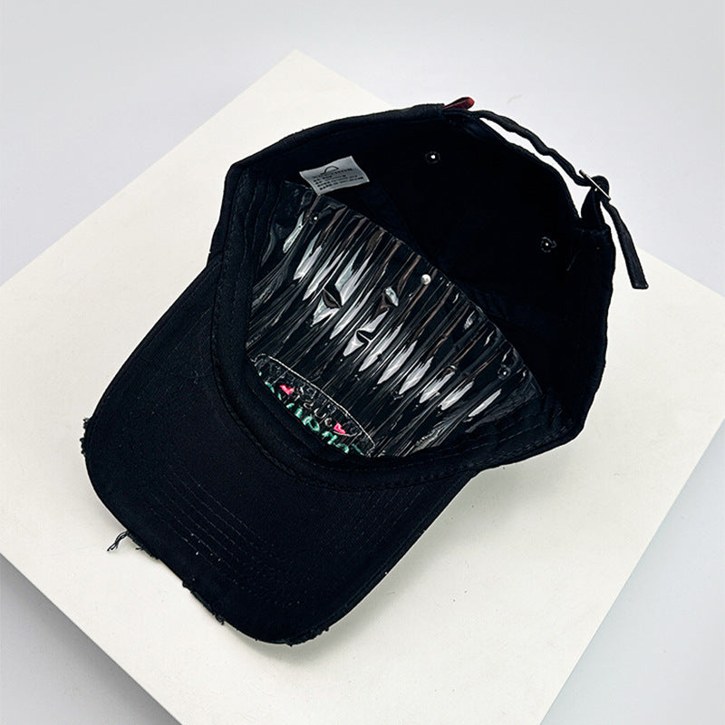 Women's Distressed Cotton Inspirational Baseball Cap Stornfield