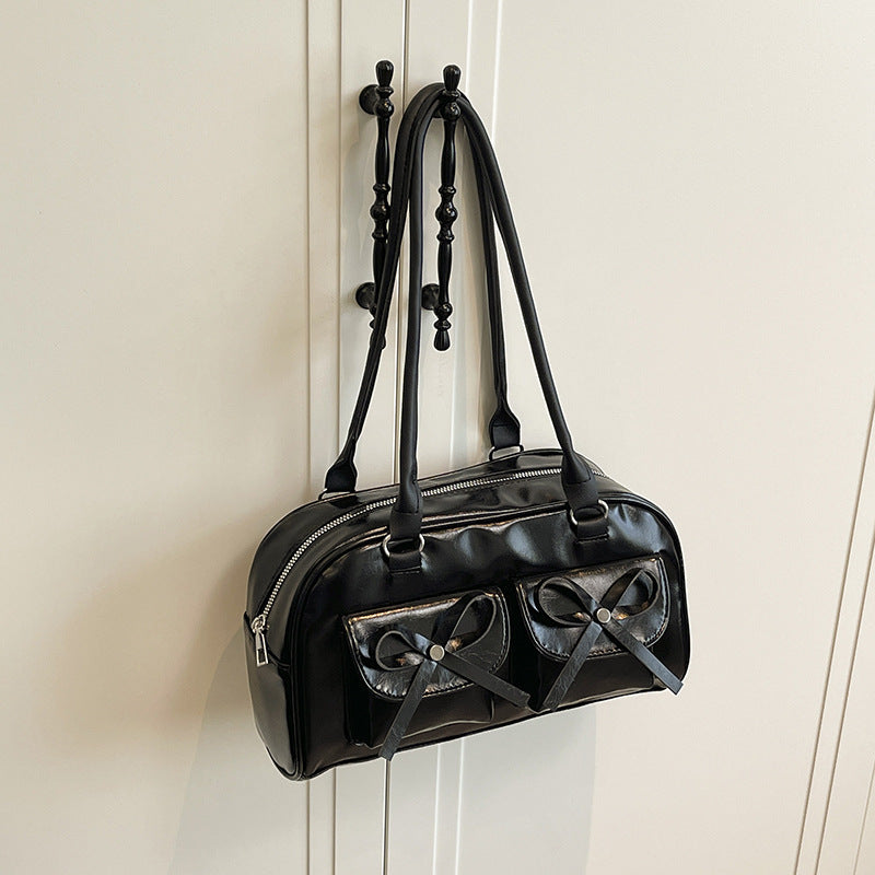 Stylish Multifunctional Handbag with Bow Detail Stornfield