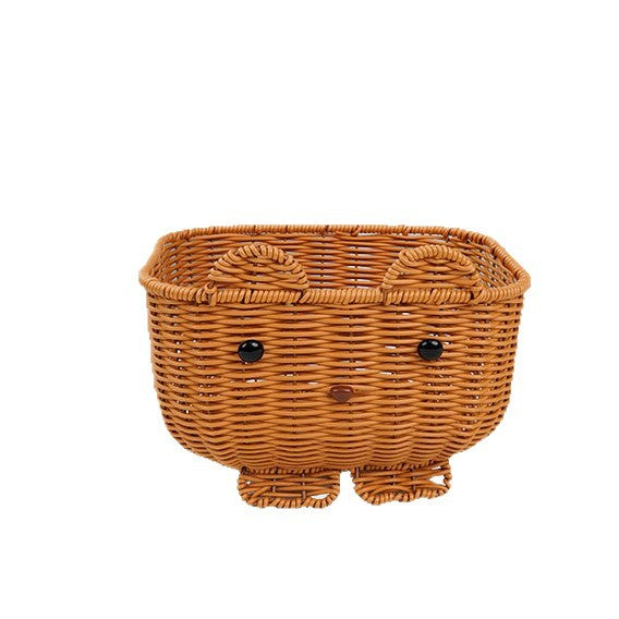 Cute Animal-Themed Woven Storage Basket Stornfield