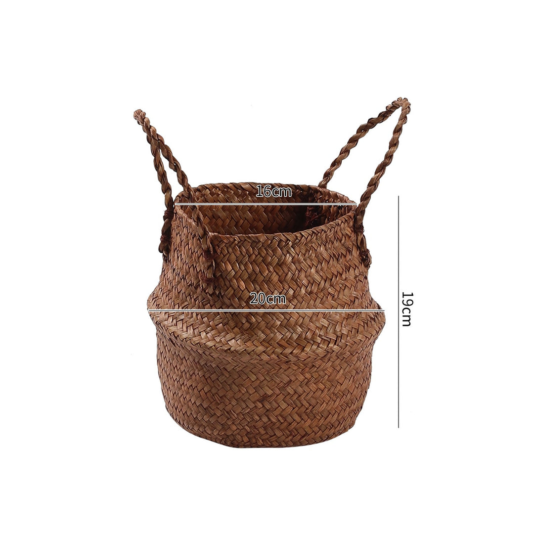 Handwoven Natural Fiber Storage Basket Stornfield