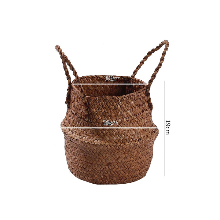 Handwoven Natural Fiber Storage Basket Stornfield