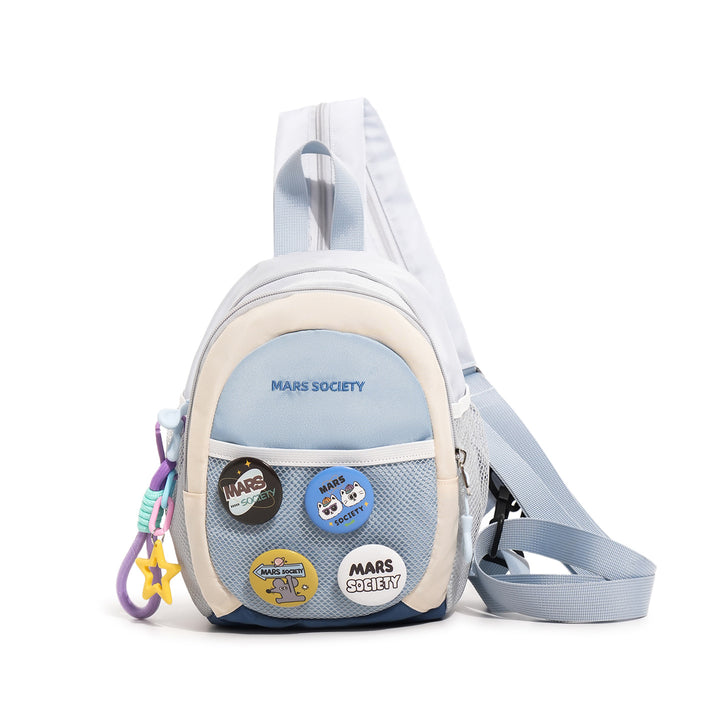 Trendy Lightweight Backpack with Fun Patches Stornfield
