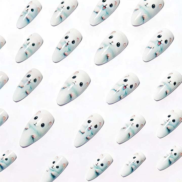 Nail art with cute animal design Stornfield
