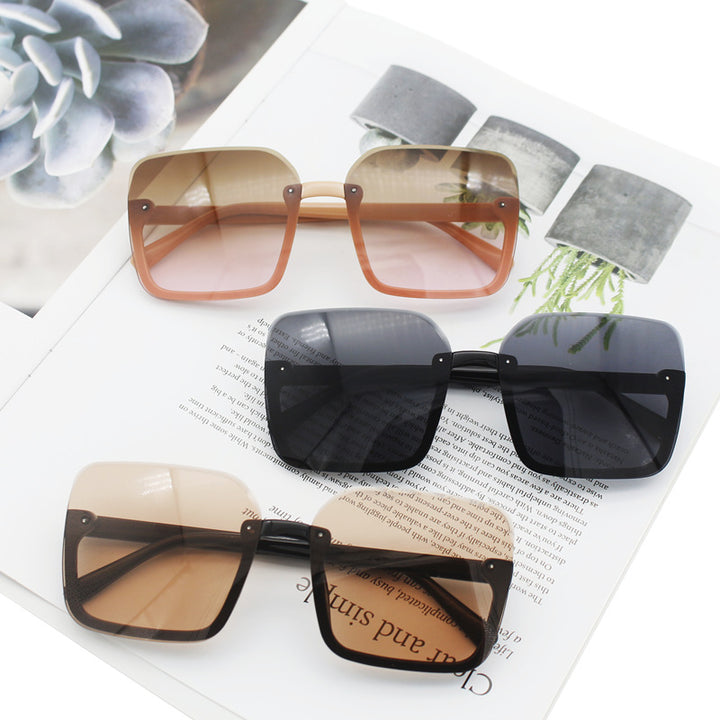 Women’s square sunglasses with extravagant leopard pattern Stornfield