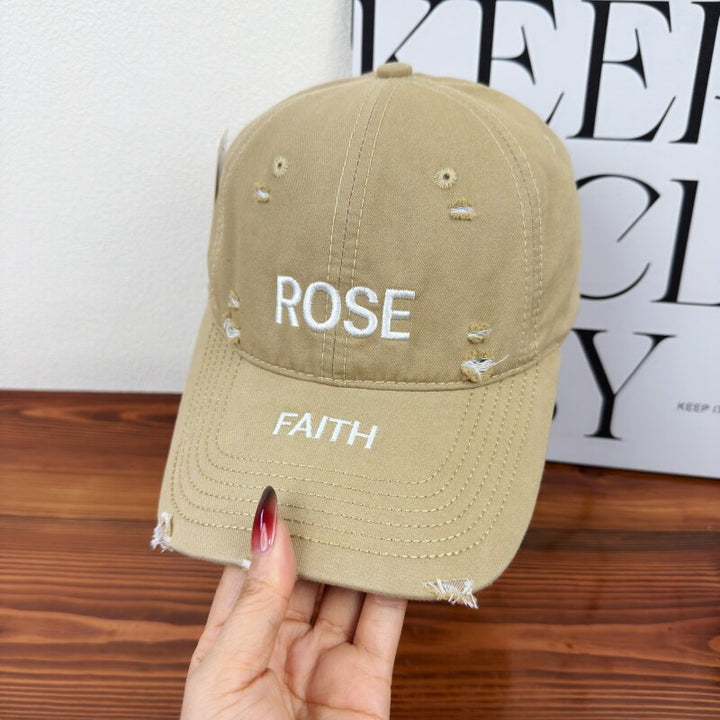 Women's Distressed Graphic Adjustable Cap Stornfield