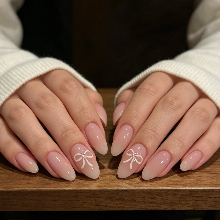 Elegant Pointed Press-On Nail Enhancements Stornfield