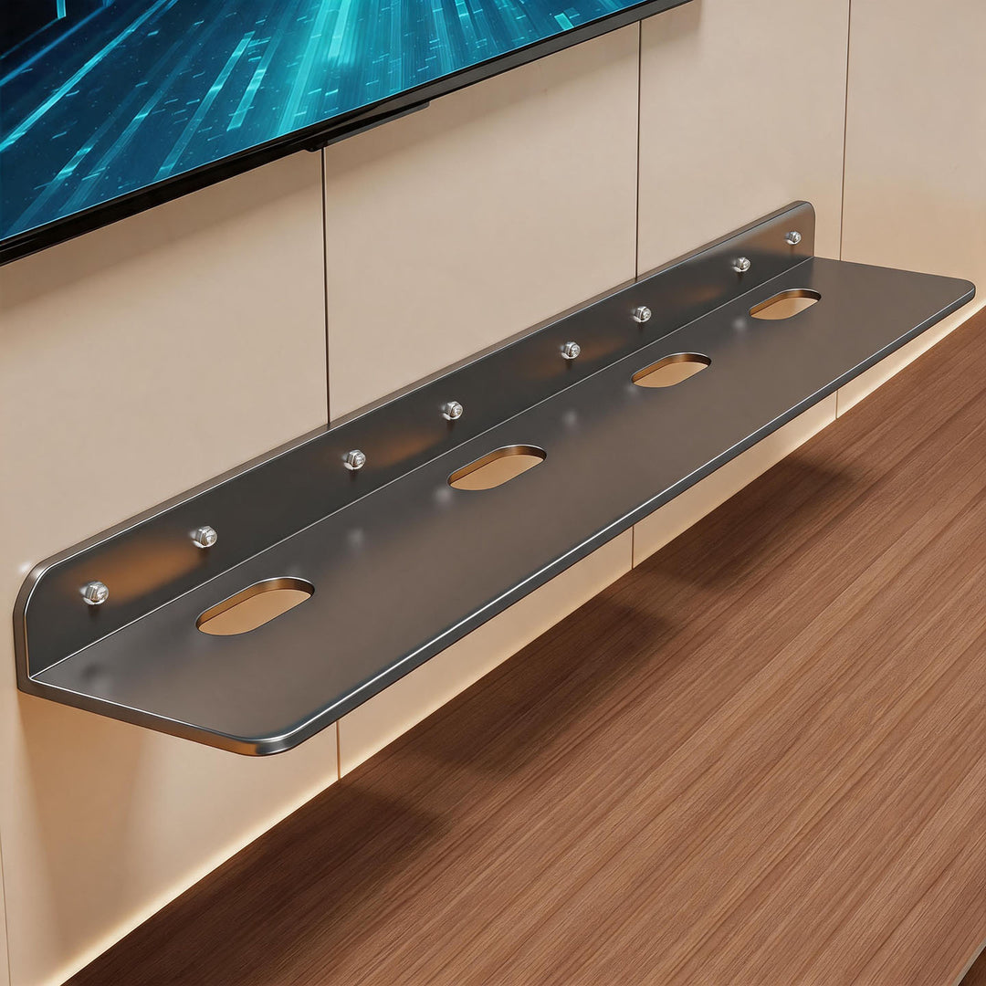Wall-Mount Floating AV Shelf for Projector and Router