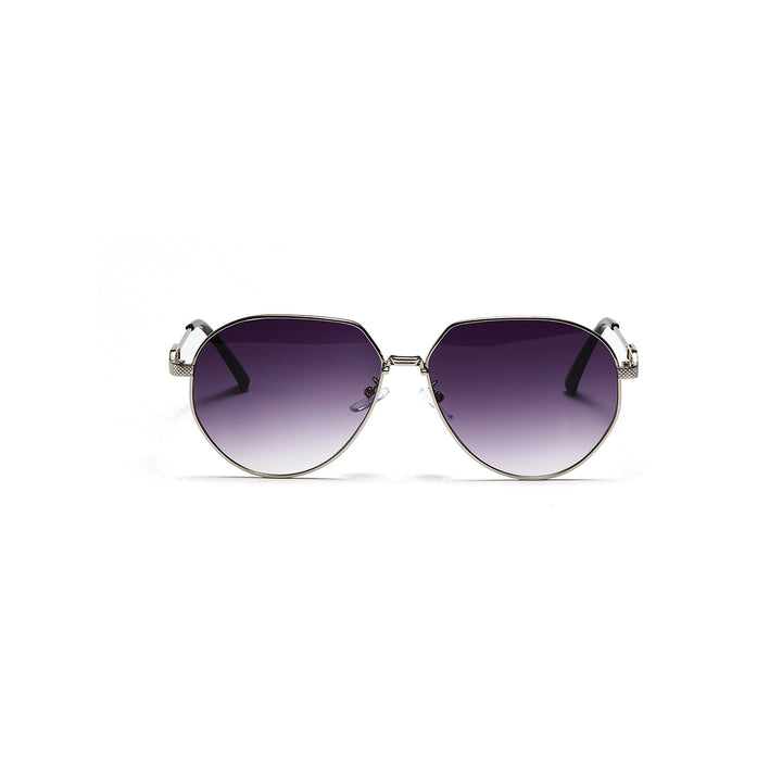 Ladies stylish oval sunglasses with fashionable metal frame Stornfield