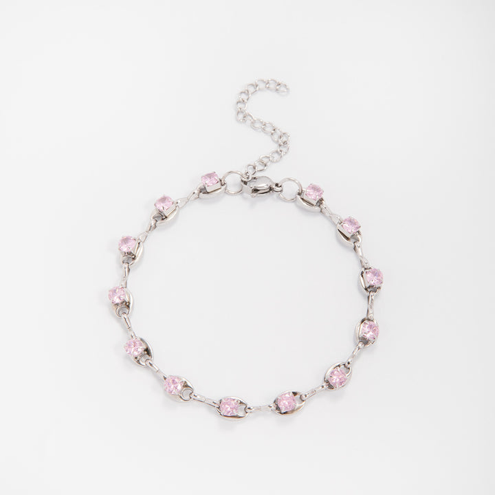 Elegant Gemstone Accent Link Bracelet Stornfield