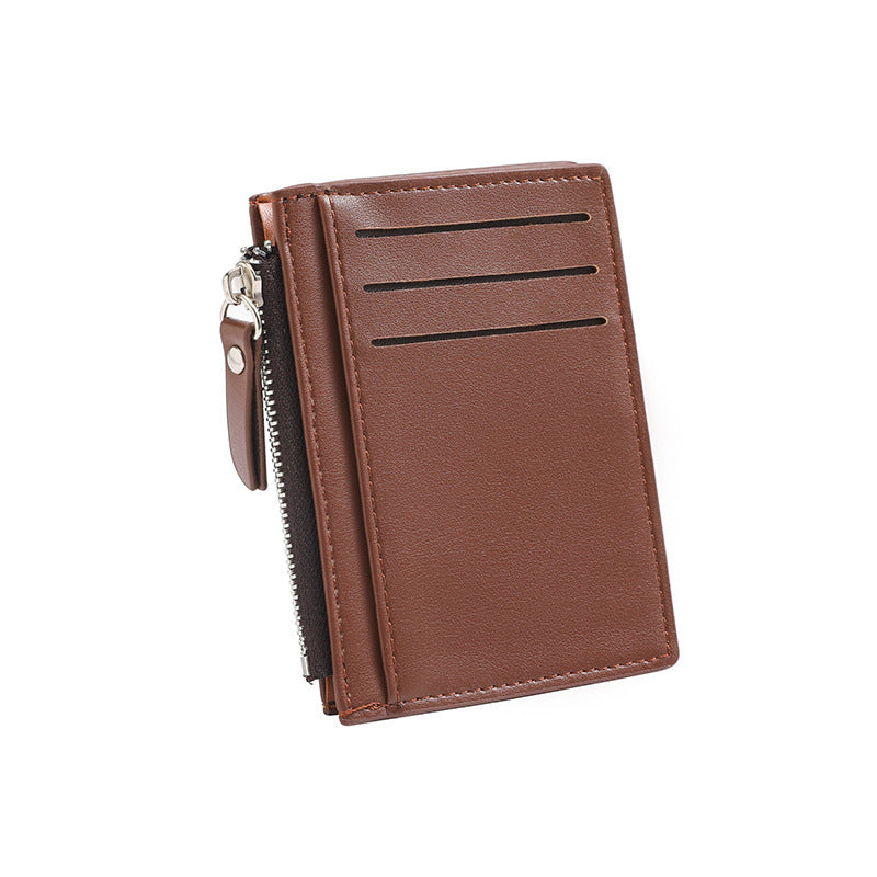 Compact Zippered Leather Cardholder Stornfield