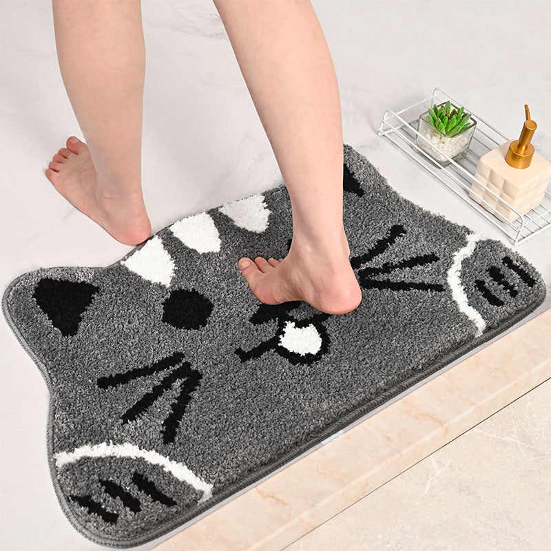 Whimsical Cat-Themed Bath Mat Stornfield