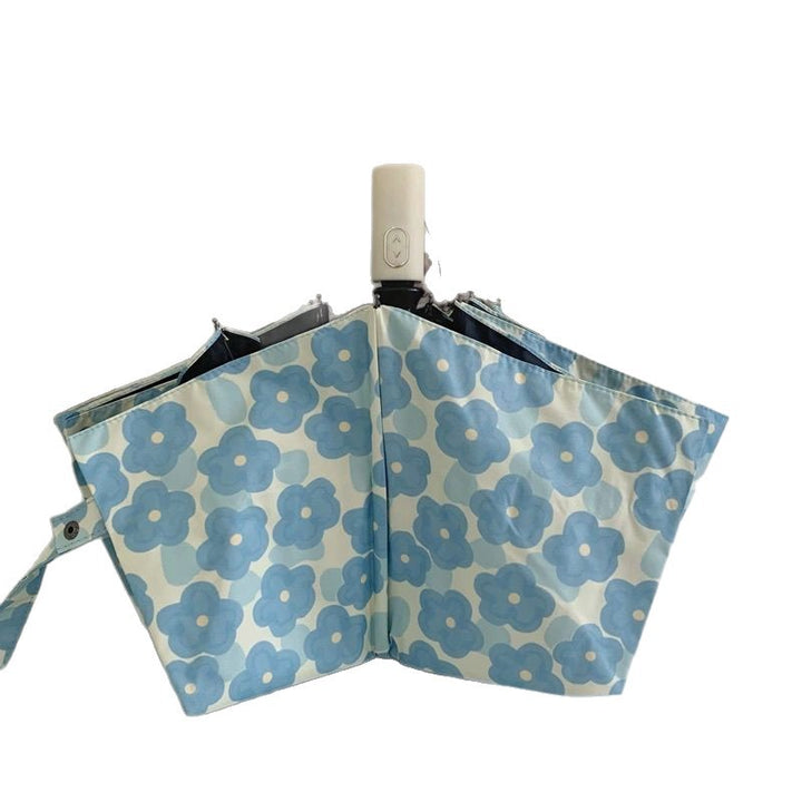 Women Folding Umbrella with Floral Pattern Stornfield