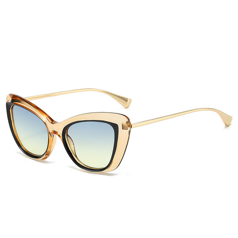 Ladies Cat-Eye Sunglasses with Elegant Metal Frame Stornfield