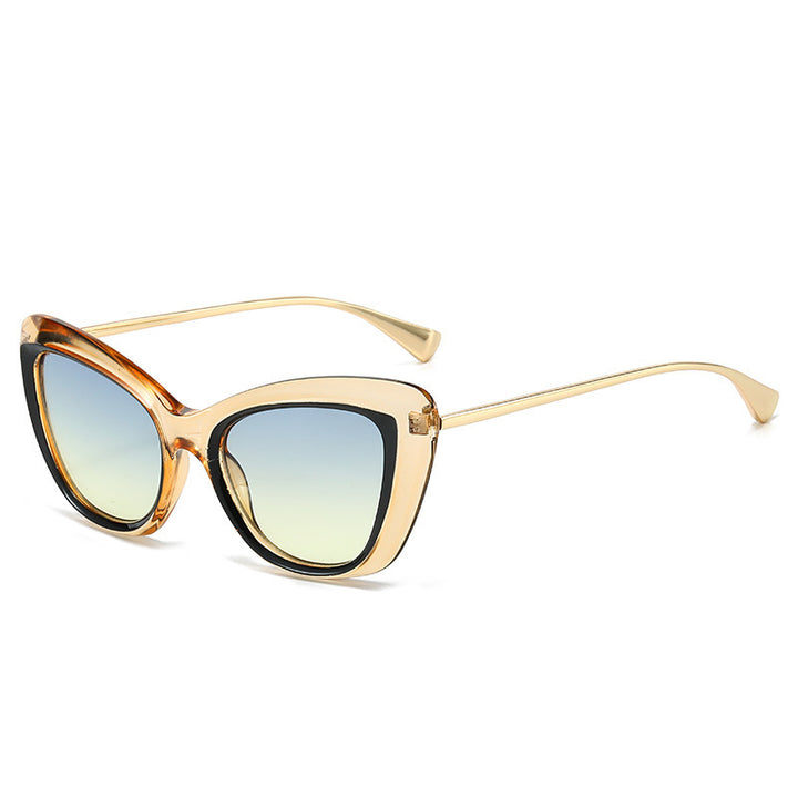 Ladies Cat-Eye Sunglasses with Elegant Metal Frame Stornfield