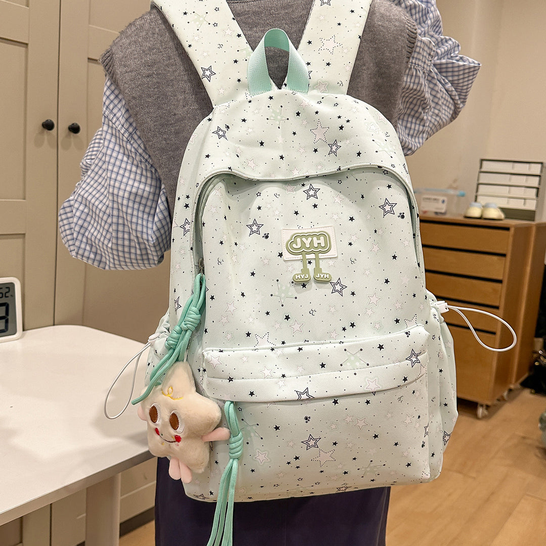 Stylish Star-Printed Backpack Stornfield 1791205440
