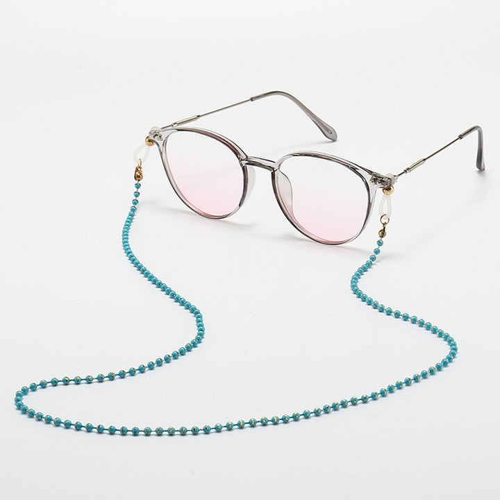 Fashionable Cat-Eye Glasses with Beaded Chain Stornfield