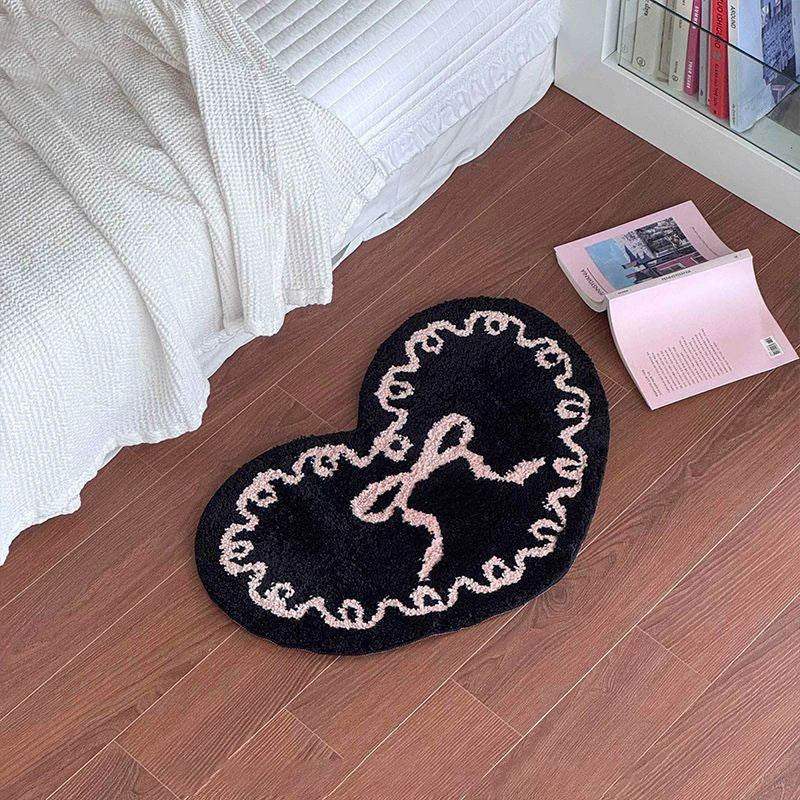 Decorative Heart-Shaped  Rug