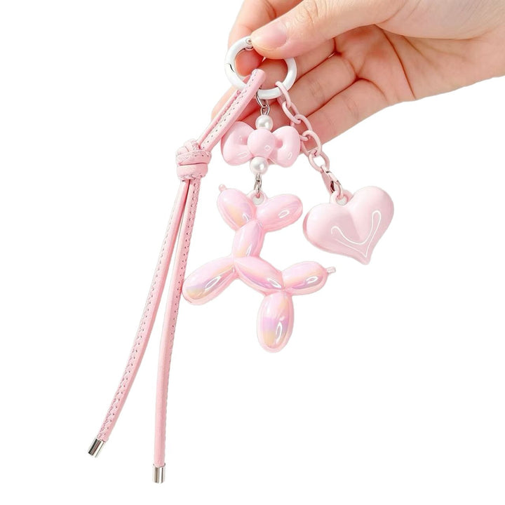 Playful keychain with heart and balloon dog Stornfield