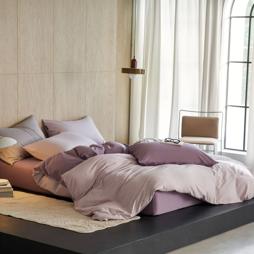 Luxury Cotton Sateen High-Thread-Count Duvet Cover Set
