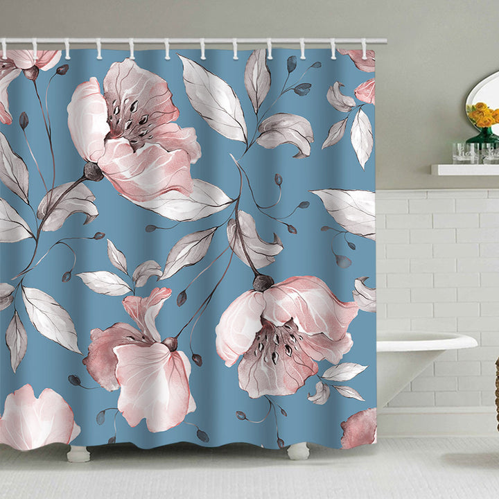 Floral Print Shower Curtain Stornfield