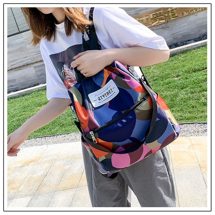 Colorful Geometric Pattern Backpack Stornfield