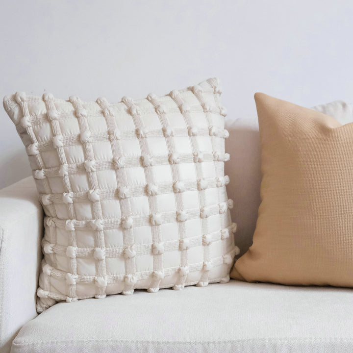Textured Woven Accent Cushion for Living Room