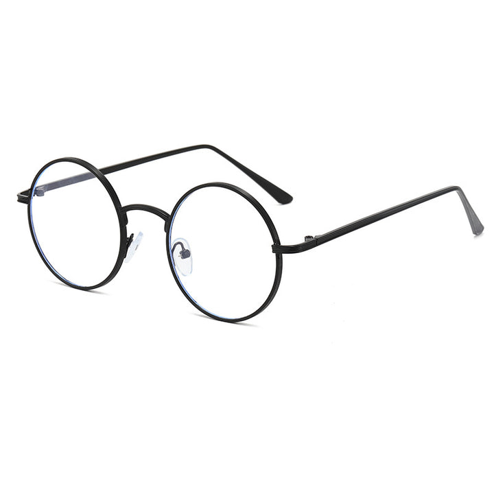 Ladies fashionable glasses with round lenses and fine metal frame Stornfield