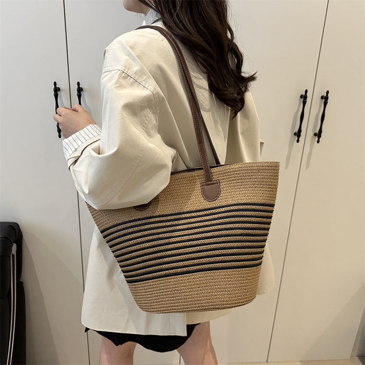 Stylish Straw Beach Tote Bag Stornfield