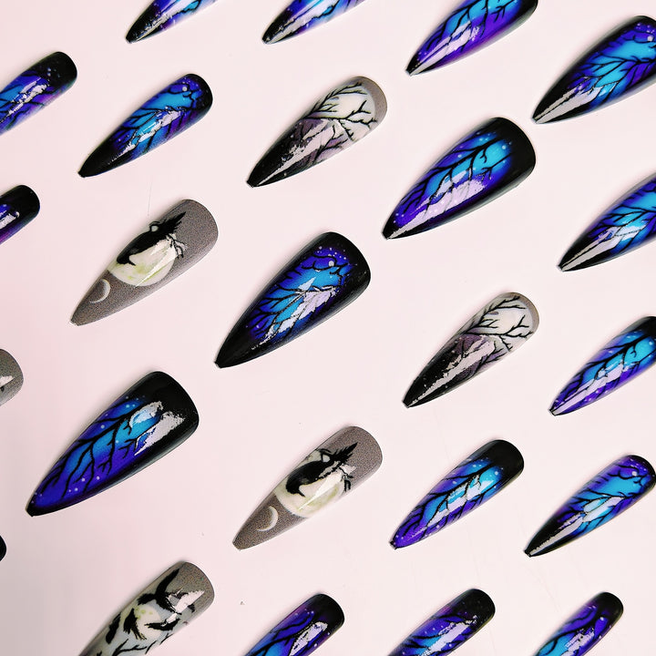 Creative Art Nails in Mystical Night Design Stornfield