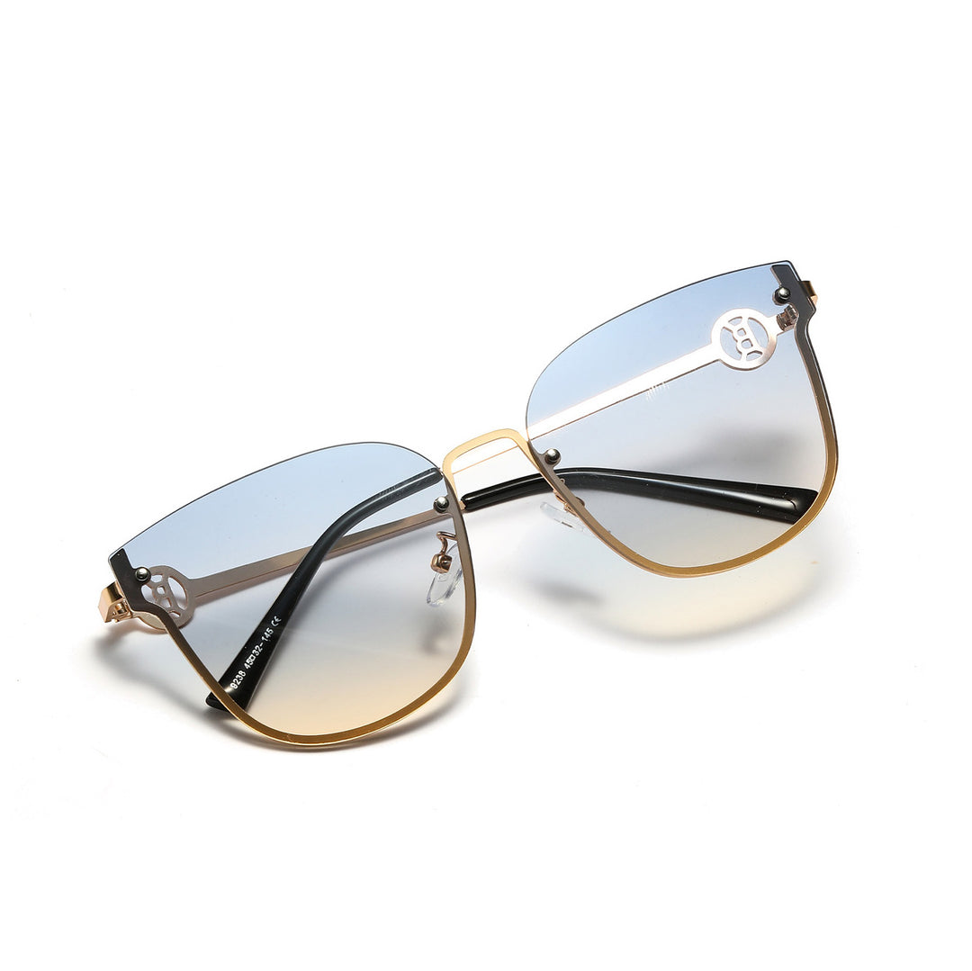 Women's fashionable oversized sunglasses with unique gradient Stornfield