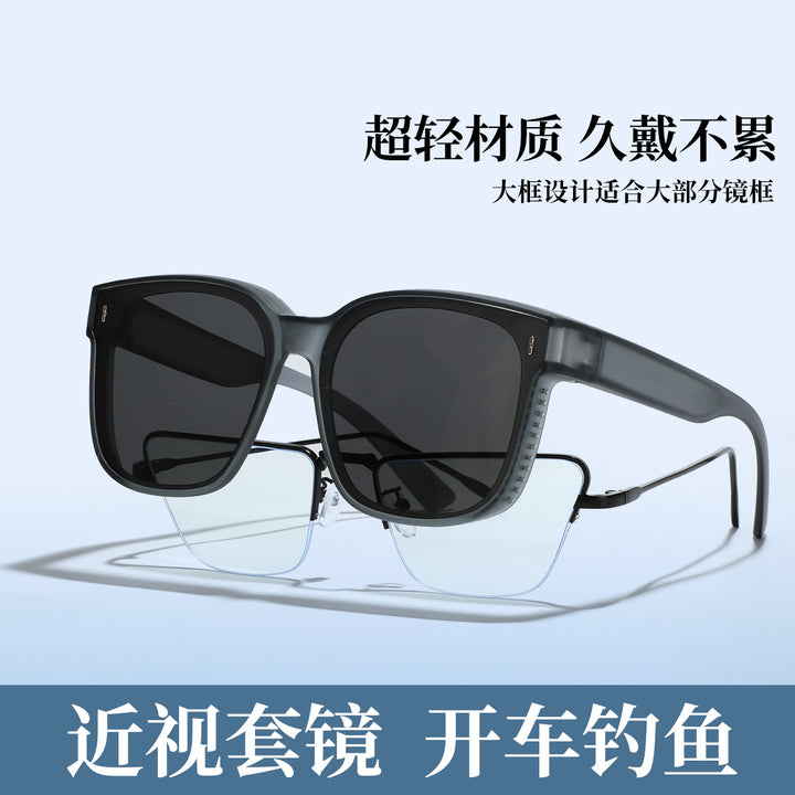 Women's square sunglasses with modern, glossy frame and UV protection Stornfield
