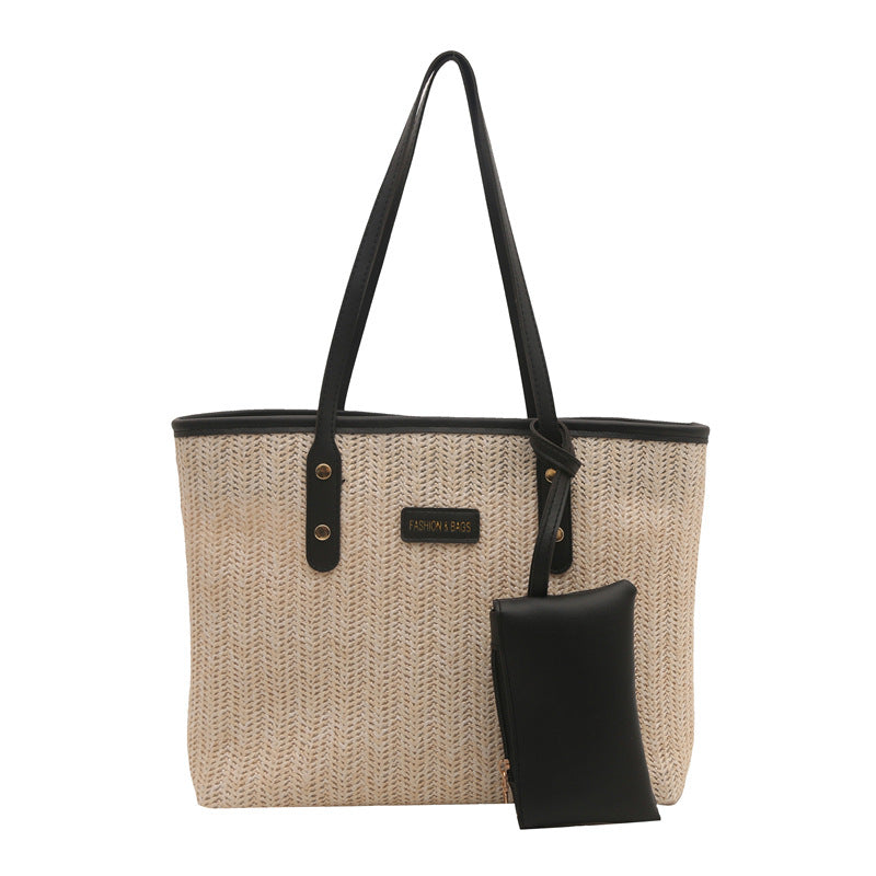 Casual Woven Beach Tote