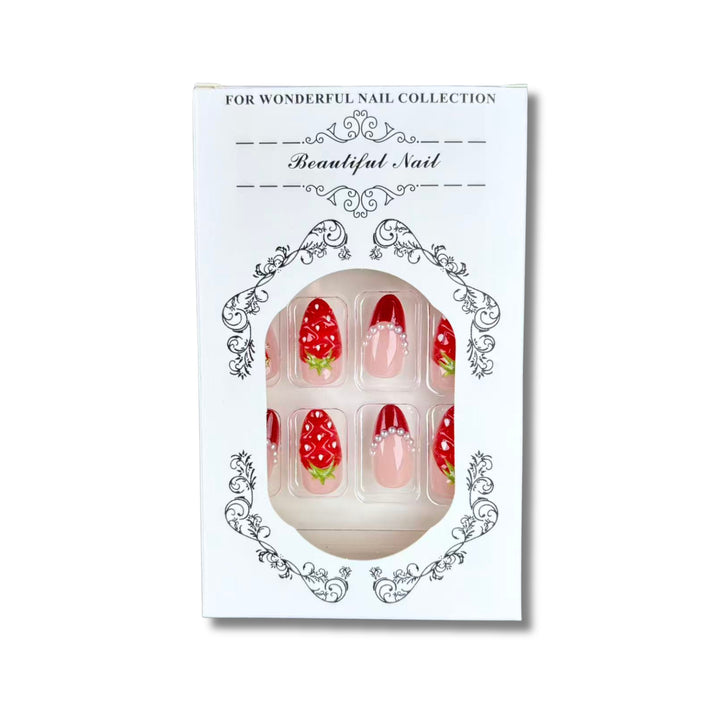 Strawberry-Themed Press-On Nail Set