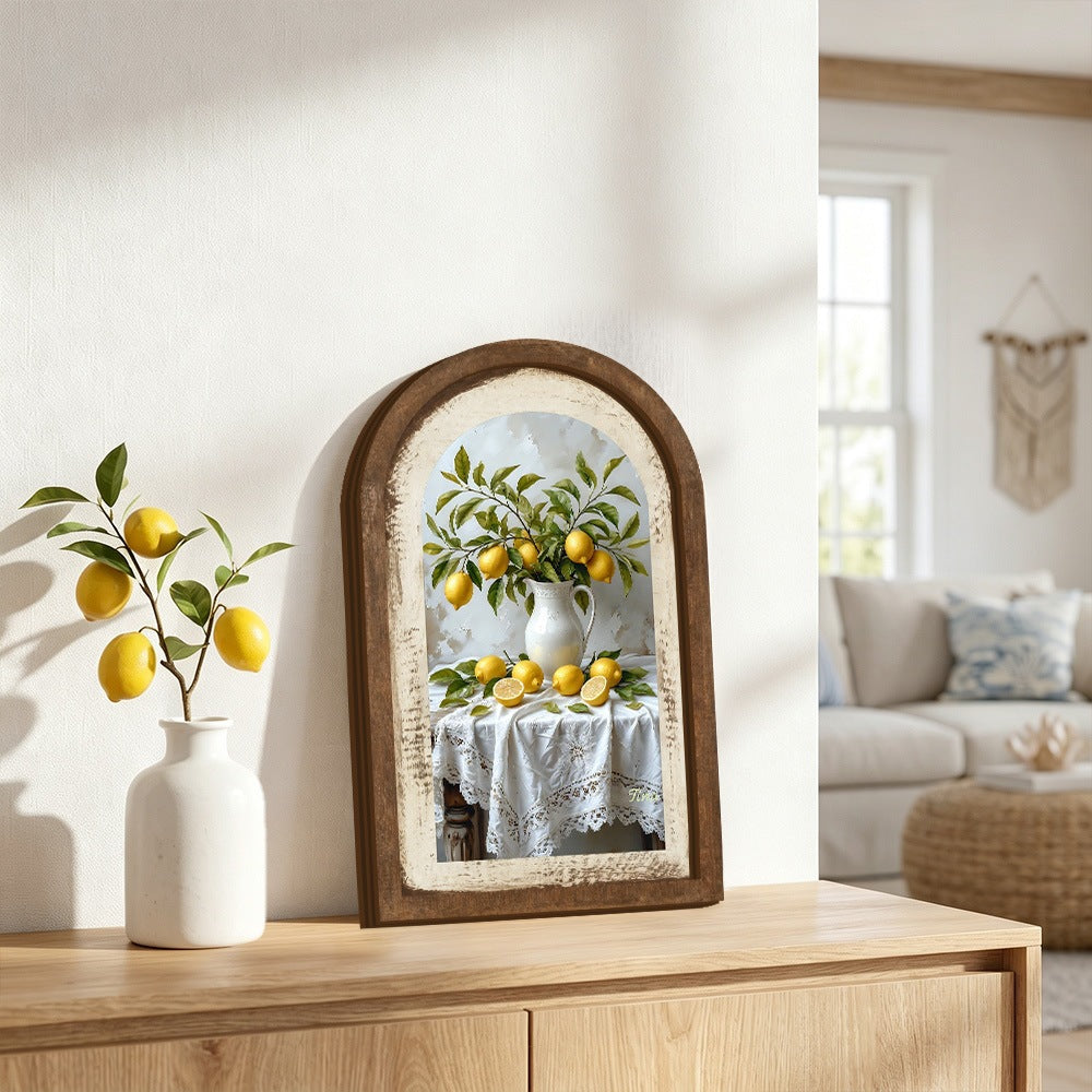 Wall decoration with lemon pattern Stornfield