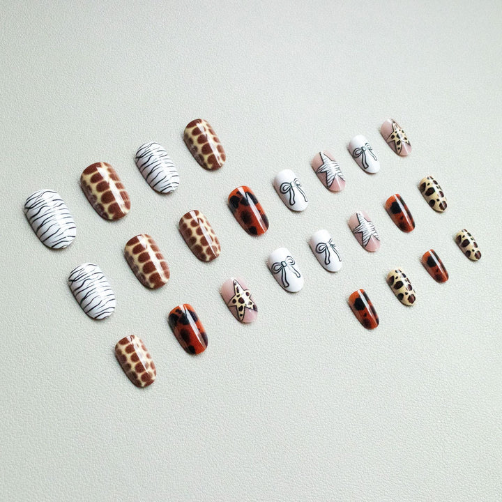 Artistic Animal Print Nail Art Kit