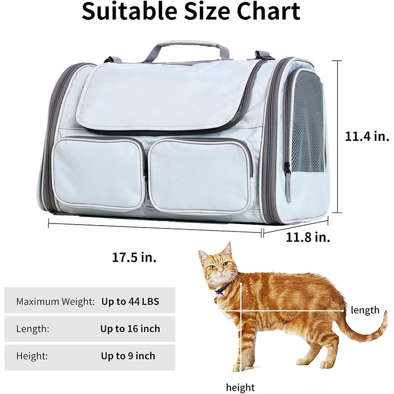 Pet Carrier Bag with Breathable Mesh Panels Stornfield