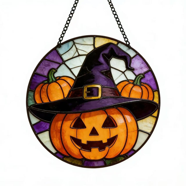 Decorative Skull Stained Glass Wall Art Stornfield