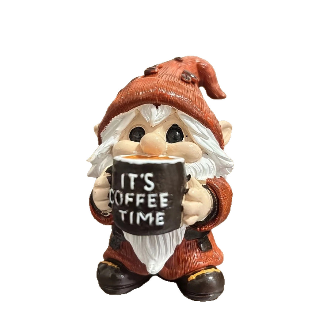 Decorative Coffee Drinking Christmas Figure Stornfield