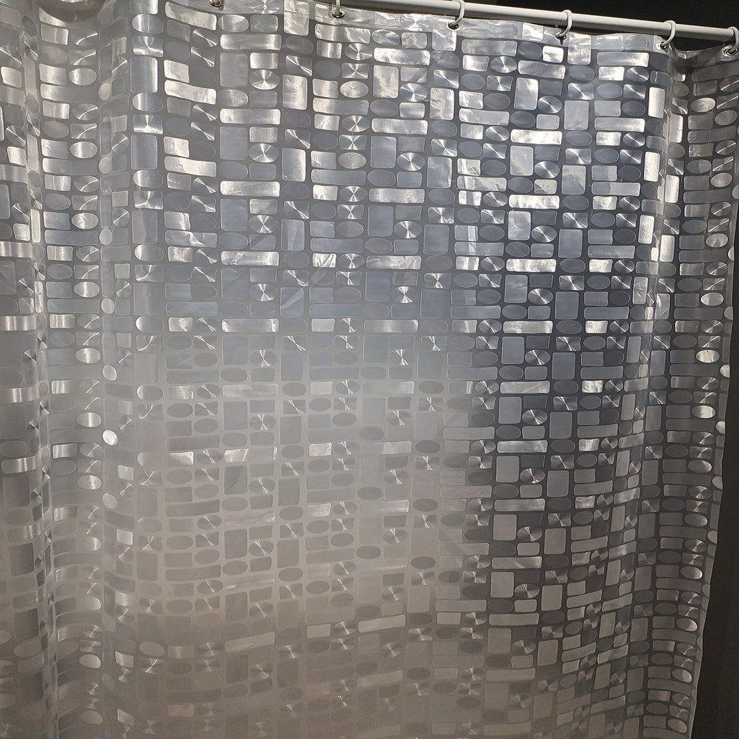Contemporary Geometric Design Shower Curtain Stornfield