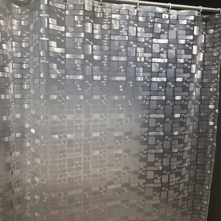 Contemporary Geometric Design Shower Curtain Stornfield